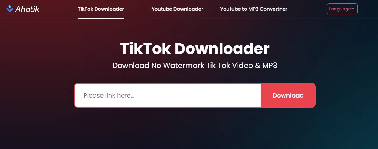 Ahatik Tiktok e YouTube Downloader